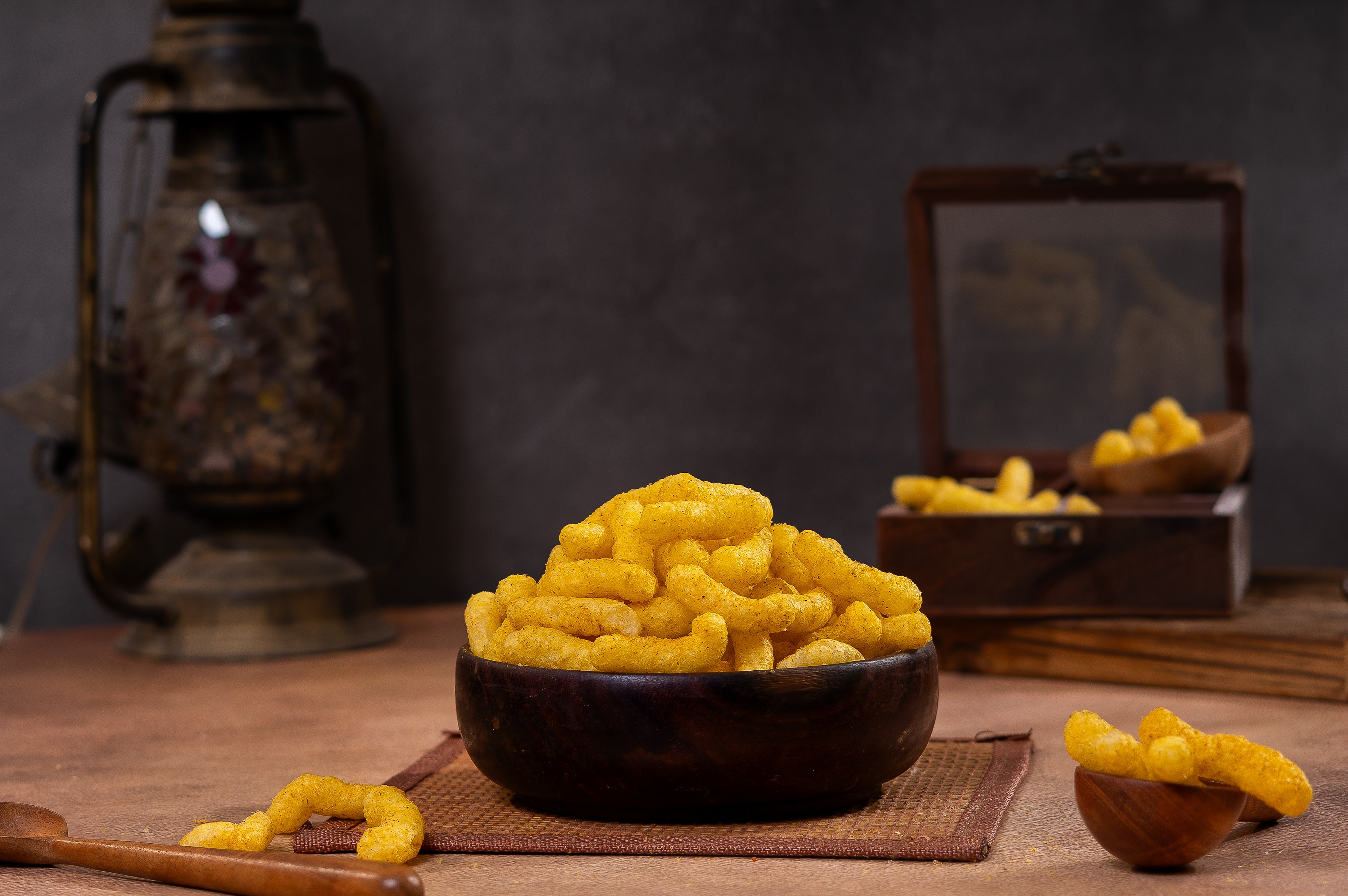 Mocktail Corn Puffs